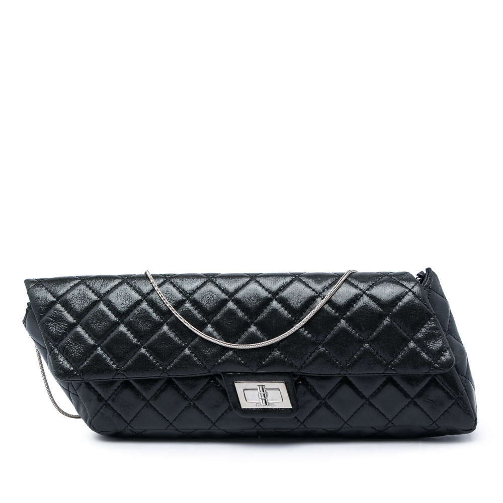 Pre-Loved Chanel Glazed Calfskin Reissue 2.55 Clutch With Chain